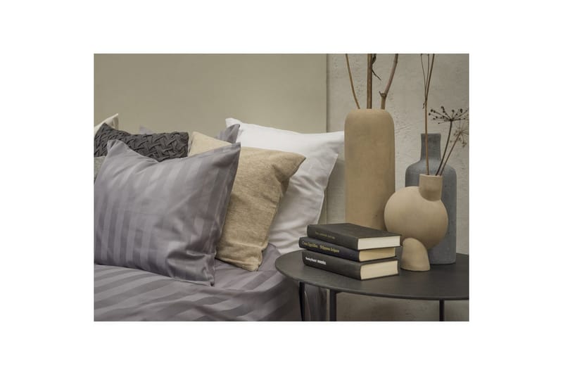 Påslakanset Enkelsäng 2-Dels Satin - Ljusgrå - Textilier & mattor - Sängkläder - Bäddset & påslakanset