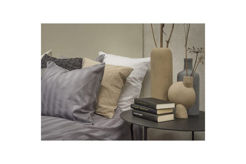 Påslakanset Enkelsäng 2-Dels Satin - Ljusgrå - Textilier & mattor - Sängkläder - Bäddset & påslakanset