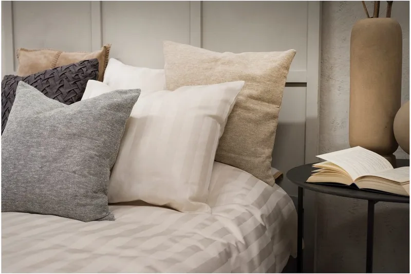 Påslakanset Enkelsäng 2-Dels Satin - Sand - Textilier & mattor - Sängkläder - Bäddset & påslakanset