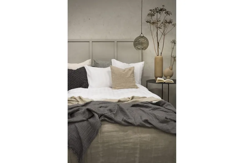 Påslakanset Enkelsäng 2-Dels Satin - Vit - Textilier & mattor - Sängkläder - Bäddset & påslakanset