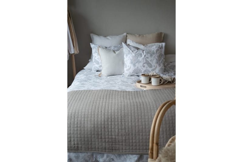 Påslakanset Enkelsäng 2-Dels Tilly - Grå - Textilier & mattor - Sängkläder - Bäddset & påslakanset