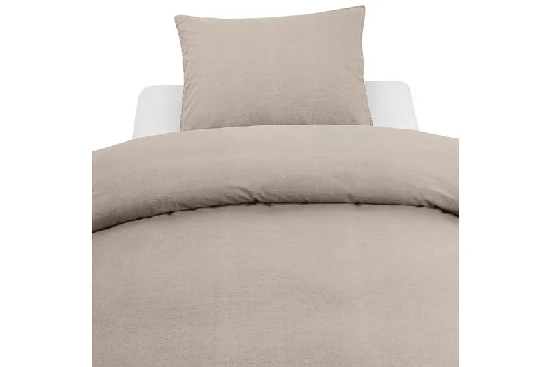 Påslakanset Enkelsäng 2-Dels Washed - Brun - Textilier & mattor - Sängkläder - Bäddset & påslakanset