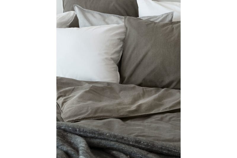 Påslakanset Enkelsäng 2-Dels Washed - Grå - Textilier & mattor - Sängkläder - Bäddset & påslakanset