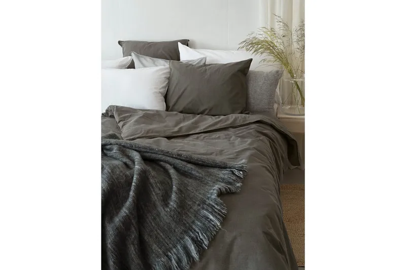 Påslakanset Enkelsäng 2-Dels Washed - Grå - Textilier & mattor - Sängkläder - Bäddset & påslakanset