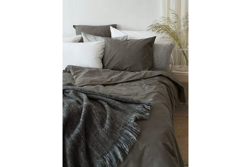 Påslakanset Enkelsäng 2-Dels Washed - Grå - Textilier & mattor - Sängkläder - Bäddset & påslakanset