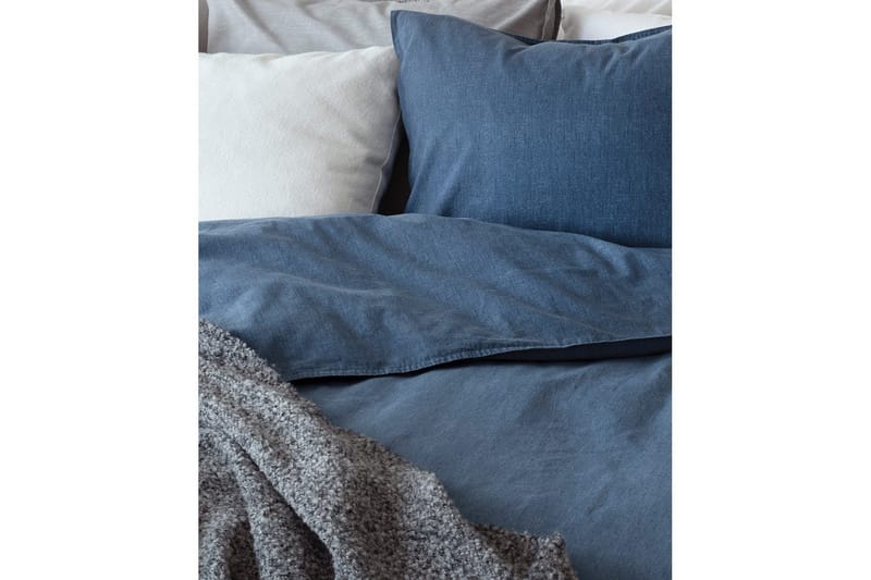Påslakanset Enkelsäng 2-Dels Washed - Marinblå - Textilier & mattor - Sängkläder - Bäddset & påslakanset