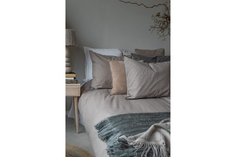 PENNSBORO Bäddset 150x210/50x60 cm 2-pack Khaki - Textilier & mattor - Sängkläder - Bäddset & påslakanset