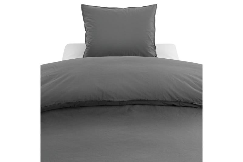 PERCALE 3-Dels Bäddset 210x220/50x60 cm Grå - Borganäs - Bäddset & påslakanset - Bäddset dubbelsäng - Sängkläder