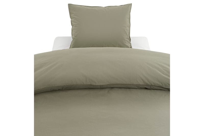 PERCALE 3-Dels Bäddset 210x220/50x60 cm Grön - Borganäs - Bäddset & påslakanset - Bäddset dubbelsäng - Sängkläder