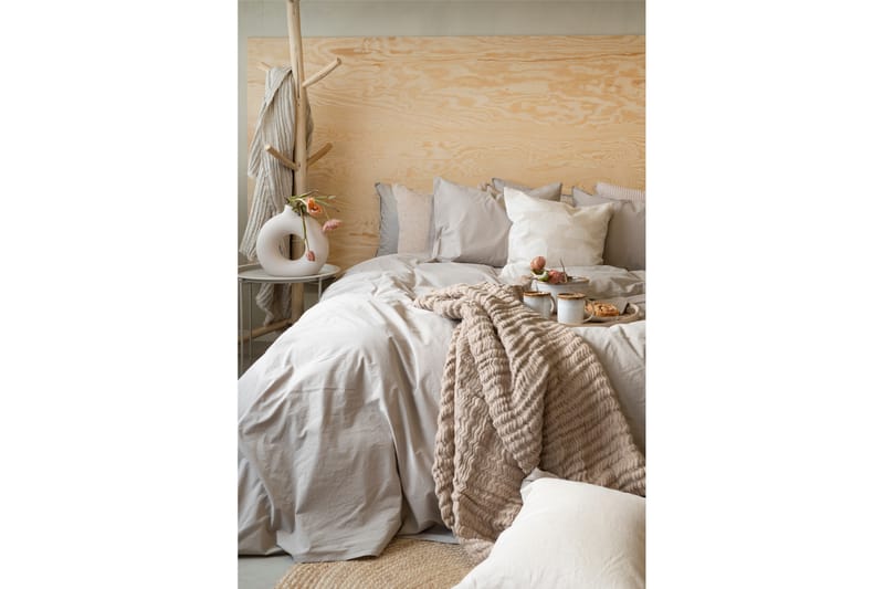 PERCALE 3-Dels Bäddset 210x220/50x60 cm Linnebeige - Borganäs - Textilier & mattor - Sängkläder - Bäddset & påslakanset