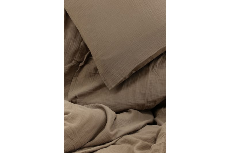PORTORCHARD Bäddset 2-Dels 150x200/50x60 cm Brun - Bäddset & påslakanset - Bäddset dubbelsäng - Sängkläder