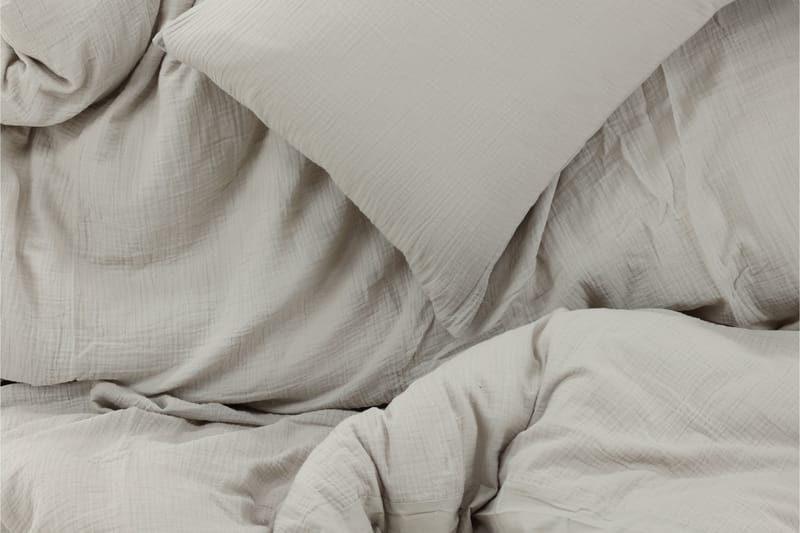 PORTORCHARD Bäddset 2-Dels 150x200/50x60 cm Ljusgrå - Sängkläder - Bäddset dubbelsäng - Bäddset & påslakanset