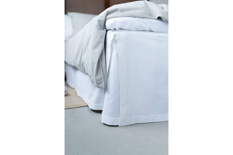 Sängkappa 160 x 200 + 58 cm Vit - Vit - Textilier & mattor - Sängkläder - Sängkappor & kantklädsel - Sängkappa kontinentalsäng