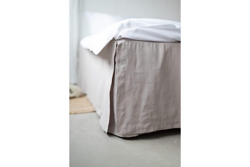 Sängkappa 180 x 200 + 58 cm Greige - Greige - Textilier & mattor - Sängkläder - Sängkappor & kantklädsel - Sängkappa kontinentalsäng
