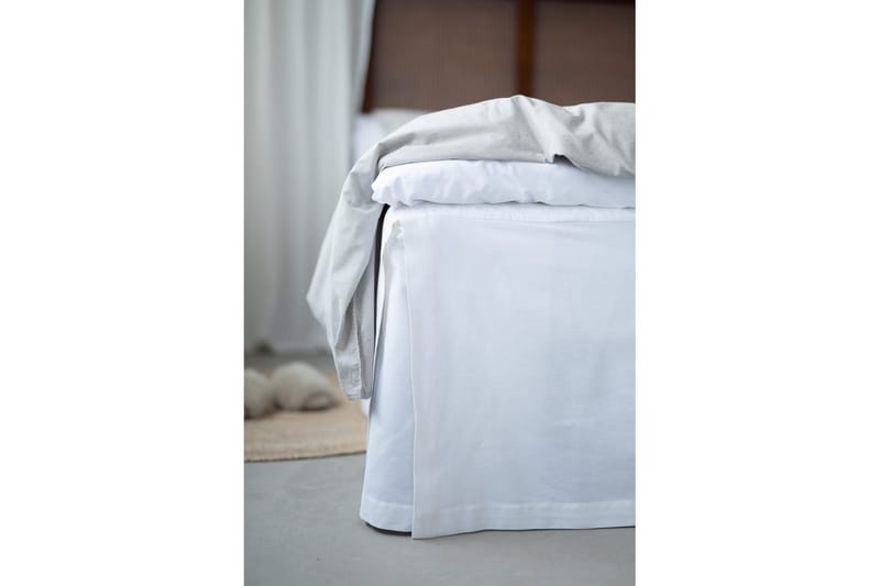 Sängkappa Borganäs of Sweden - 160 x 200 + 58 cm, Vit - Textilier & mattor - Sängkläder - Sängkappor & kantklädsel - Sängkappa kontinentalsäng
