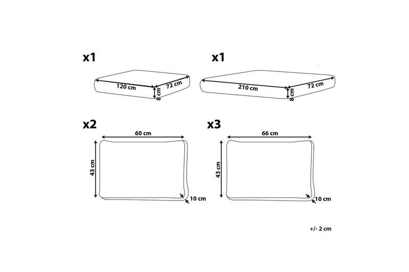 Kuddfodral Lanciano - Utemöbler - Dynor - Dynöverdrag & utomhusklädslar