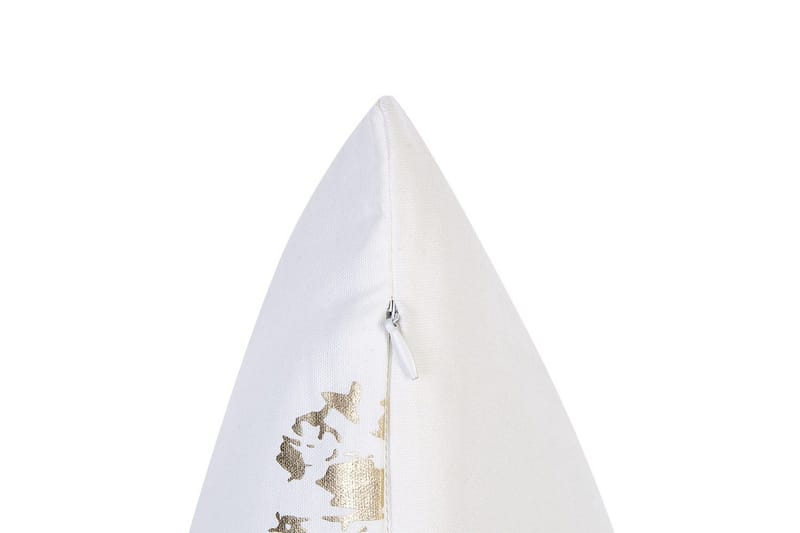 Prydnadskuddar Goldenrod set om 2 Vitt/guld - Vitt/guld - Textilier & mattor - Sängkläder - Sovkudde - Huvudkudde & Innerkudde