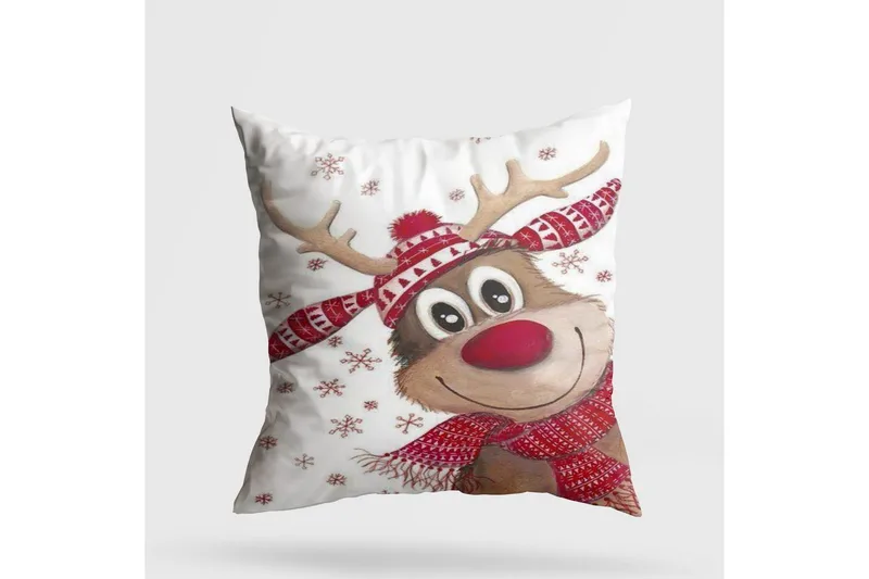 Salaro Innerkudde 43x43 cm, Vit/Röd