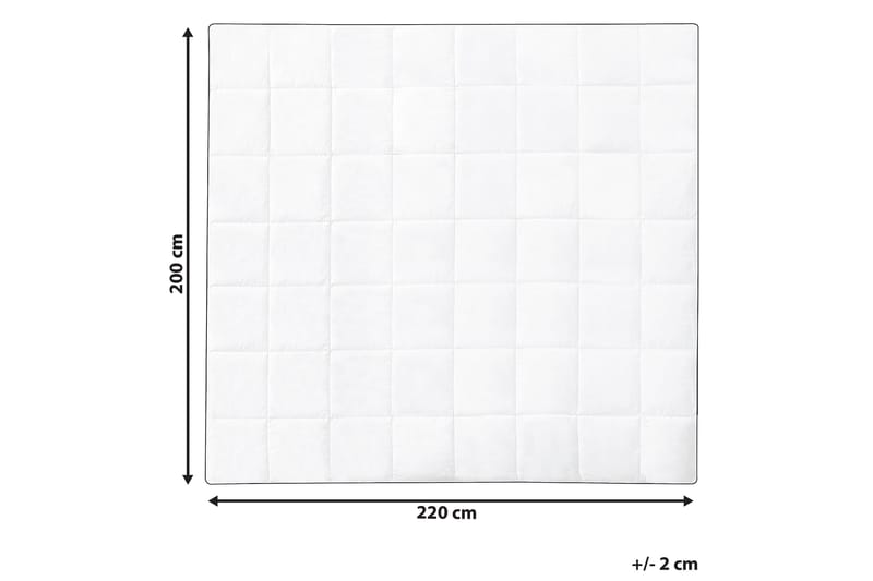 Täcke bomull 200 x 220 cm NUPTSE - Vit - Textilier & mattor - Sängkläder - Täcke - Dubbeltäcke