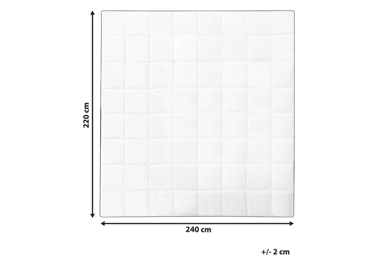 Täcke bomull 220 x 240 cm NUPTSE - Vit - Textilier & mattor - Sängkläder - Täcke - Dubbeltäcke
