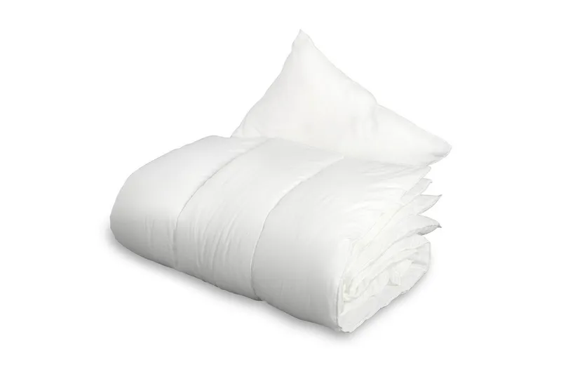 Täcke + Kudde Vuxen 150 x 200 cm + 50 x 60 cm Vit, Borganäs of Sweden