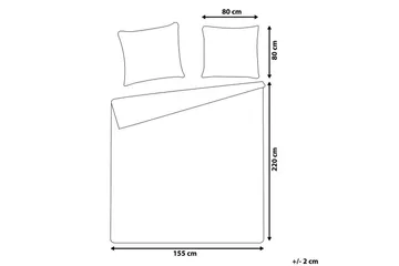 Påslakanset Avondale Beige, 220x155 cm - Beige, 220x155 cm - Textilier & mattor - Sängkläder - Bäddset & påslakanset - Bäddset dubbelsäng