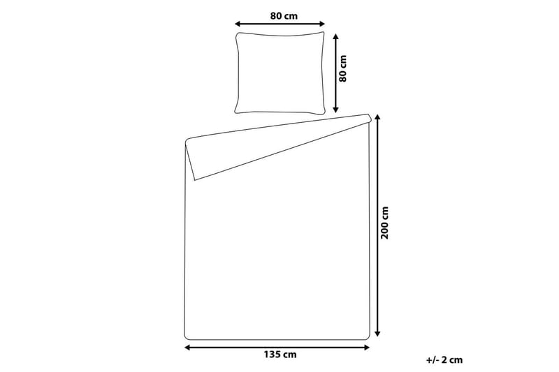 Påslakanset Avondale Grå, 200x135 cm - Grå, 200x135 cm - Textilier & mattor - Sängkläder - Täcke
