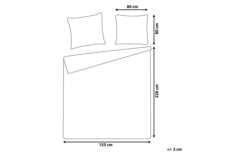 Påslakanset Avondale Vit, 220x155 cm - Vit, 220x155 cm - Textilier & mattor - Sängkläder - Bäddset & påslakanset - Bäddset dubbelsäng