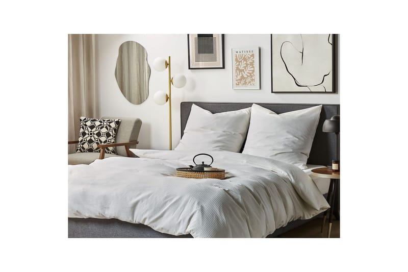 Påslakanset Avondale Vit, 220x155 cm - Vit, 220x155 cm - Textilier & mattor - Sängkläder - Bäddset & påslakanset - Bäddset dubbelsäng