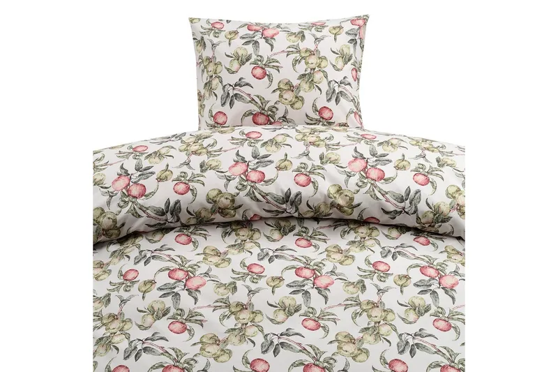 Påslakanset Enkelsäng 2-Dels Äppellunden Multi, Grå
