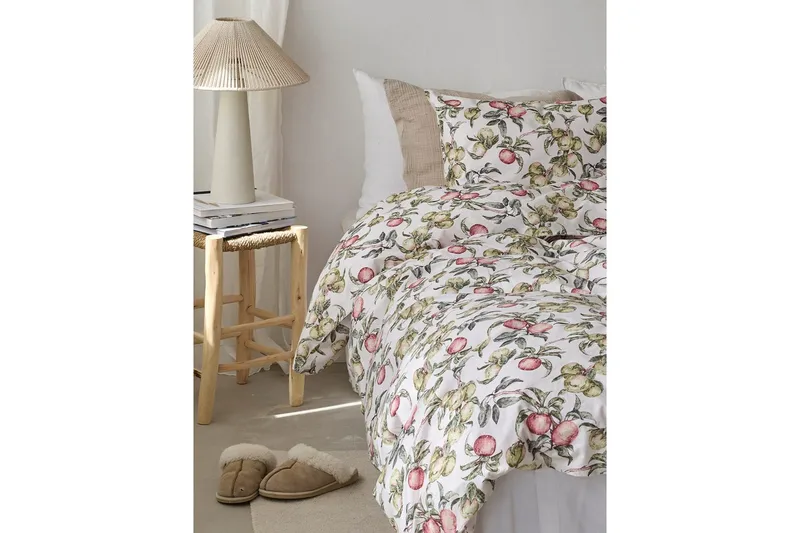 Påslakanset Enkelsäng 2-Dels Äppellunden Multi - Grå - Textilier & mattor - Sängkläder - Täcke