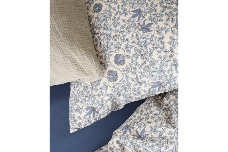 Påslakanset Enkelsäng 2-Dels Botanique - Blå - Textilier & mattor - Sängkläder - Bäddset & påslakanset - Bäddset dubbelsäng