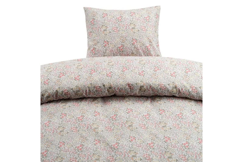 Påslakanset Enkelsäng 2-Dels Floret Sand, Brun