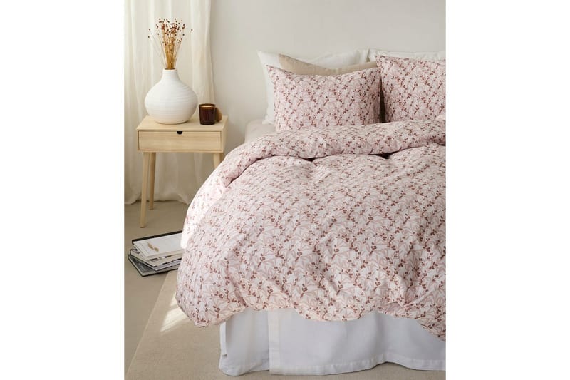 Påslakanset Enkelsäng 2-Dels Havtorn Peach - Brun - Textilier & mattor - Sängkläder - Bäddset & påslakanset - Bäddset dubbelsäng