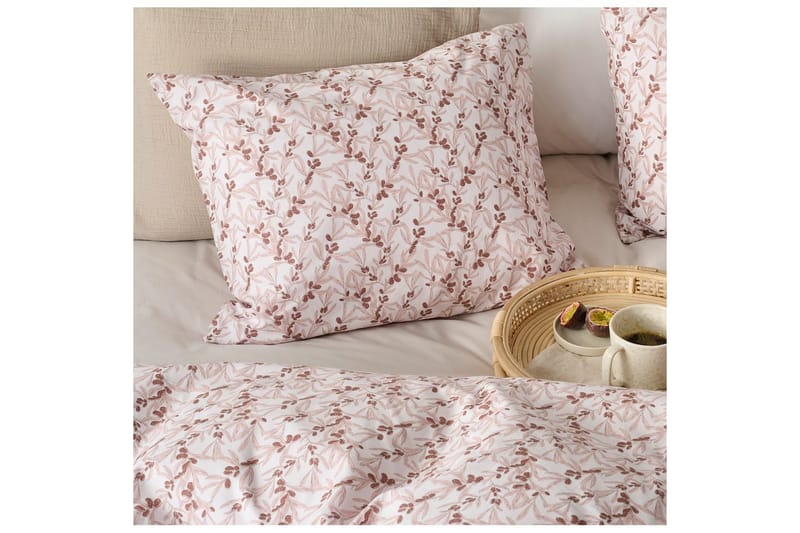 Påslakanset Enkelsäng 2-Dels Havtorn Peach - Brun - Textilier & mattor - Sängkläder - Bäddset & påslakanset - Bäddset dubbelsäng