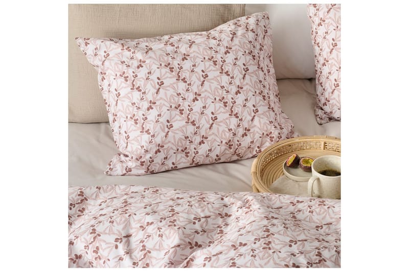 Påslakanset Enkelsäng 2-Dels Havtorn Peach - Brun - Textilier & mattor - Sängkläder - Täcke