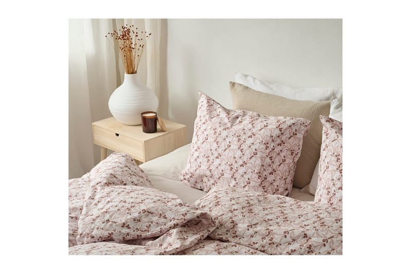 Påslakanset Enkelsäng 2-Dels Havtorn Peach - Brun - Textilier & mattor - Sängkläder - Bäddset & påslakanset - Bäddset dubbelsäng