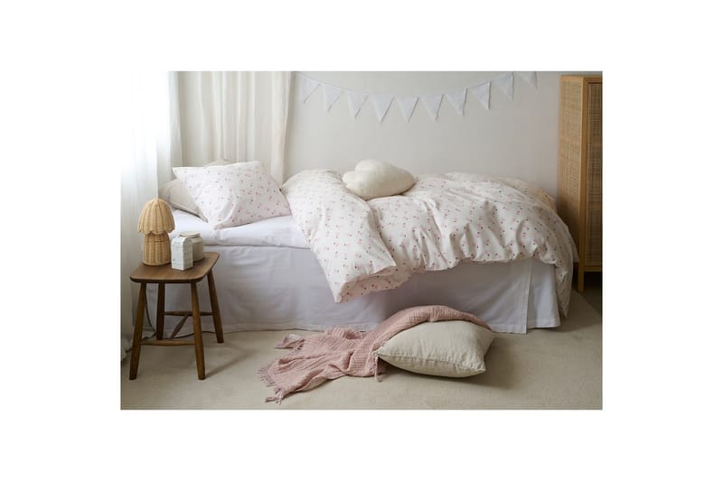 Påslakanset Enkelsäng 2-Dels Päron Rosa - Rosa - Textilier & mattor - Sängkläder - Täcke