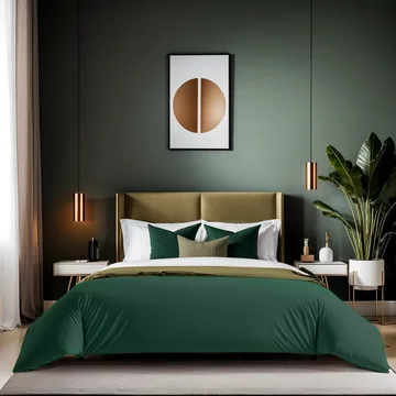 Veyloren Påslakan 240x220 cm - Mörkgrön - Textilier & mattor - Sängkläder - Påslakan