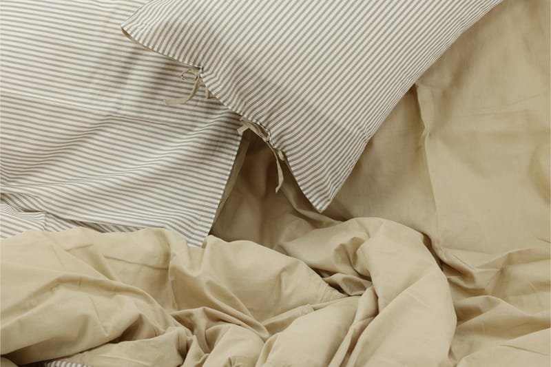 VESICE Bäddset 2-Dels 220x240/50x60 cm Beige - Bäddset & påslakanset - Bäddset dubbelsäng - Sängkläder
