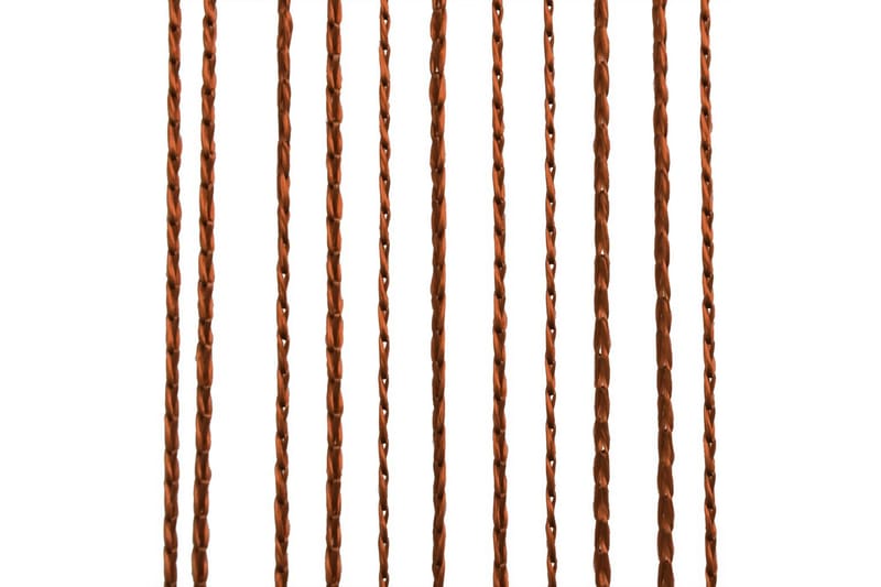 Trådgardiner 2 st 100x250 cm brun - Gardiner & gardinupphängning