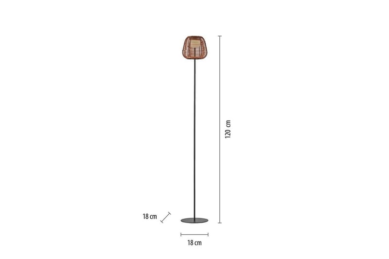 Askia Just Light Golvlampa - Black - Utemöbler - Balkong - Balkongbelysning