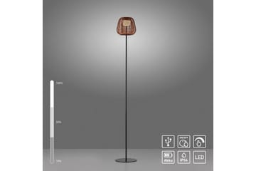 Askia Just Light Golvlampa - Black - Utemöbler - Balkong - Balkongbelysning