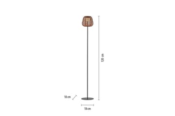 Askia Just Light Golvlampa - Black - Utemöbler - Balkong - Balkongbelysning