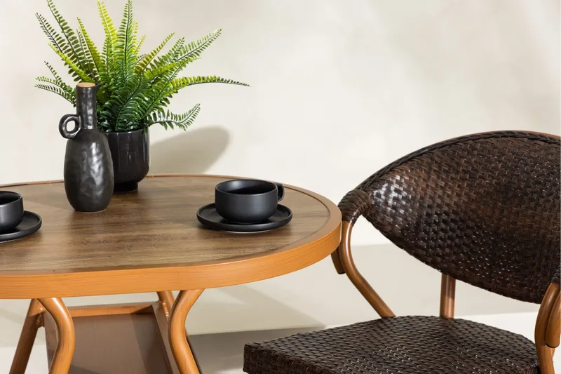 Abrantes Balkonggrupp 2-sits - Brun - Utemöbler - Balkong - Balkongmöbler - Balkonggrupper