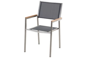 BACOLI Karmstol Utomhus  Grå/Silver/Ljusbrun
