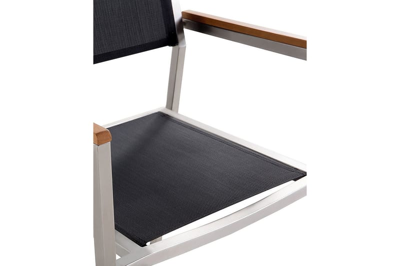 Bacoli Karmstol Utomhus - Svart/Silver - Utemöbler - Balkong - Balkongmöbler - Balkongstolar