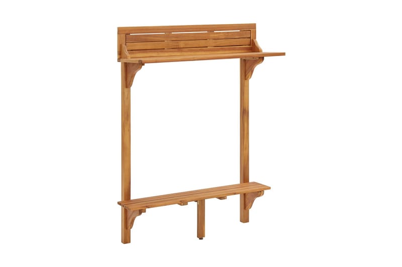 Balkongbord 90x37x122,5 cm massivt akaciaträ - Balkongbord