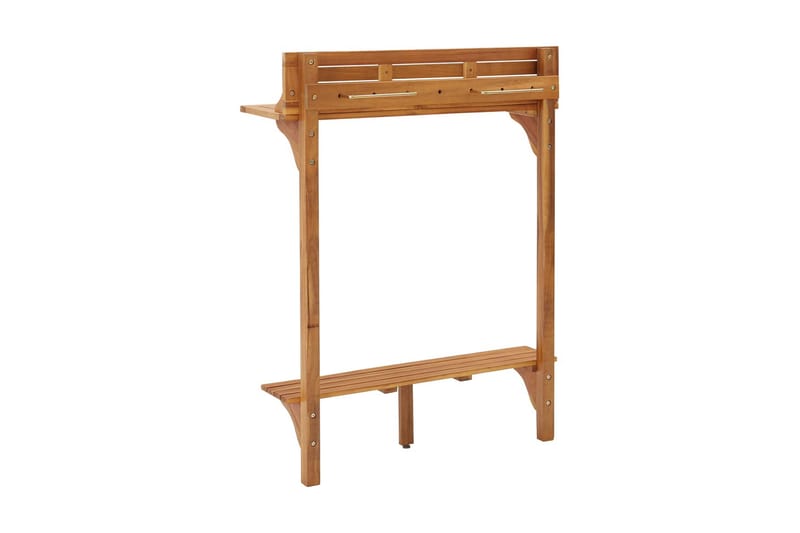 Balkongbord 90x37x122,5 cm massivt akaciaträ - Brun - Utemöbler - Balkong - Balkongmöbler - Balkongbord