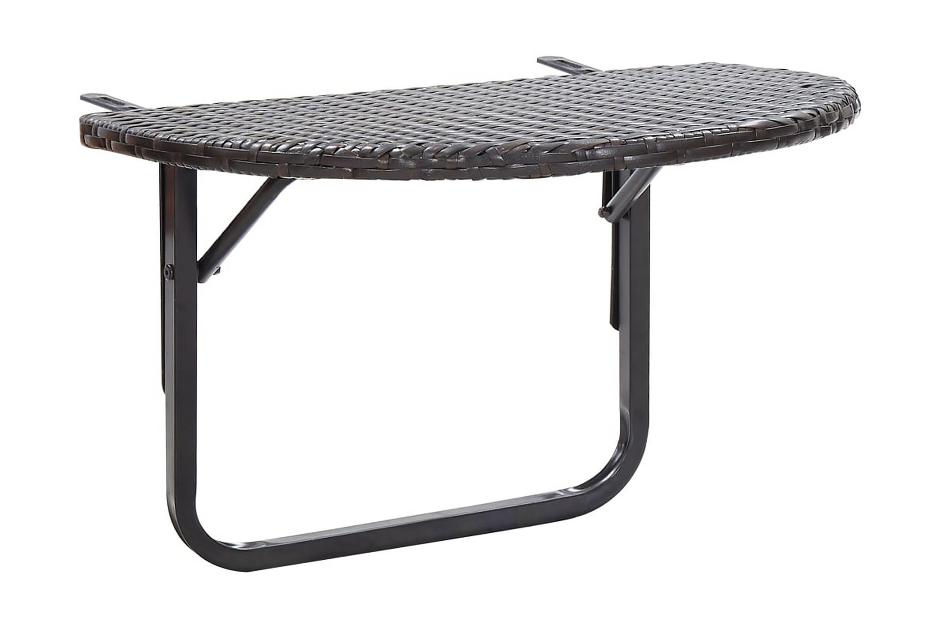 Balkongbord brun 60x60x40 cm konstrotting – Brun